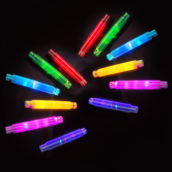 LED Pop Tubes Fidget Toys Set – Buntes Party Deko mit Knicklichter Armbändern